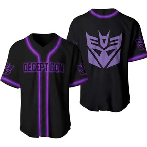 Decepticon Transformers Baseball Jersey Shirt