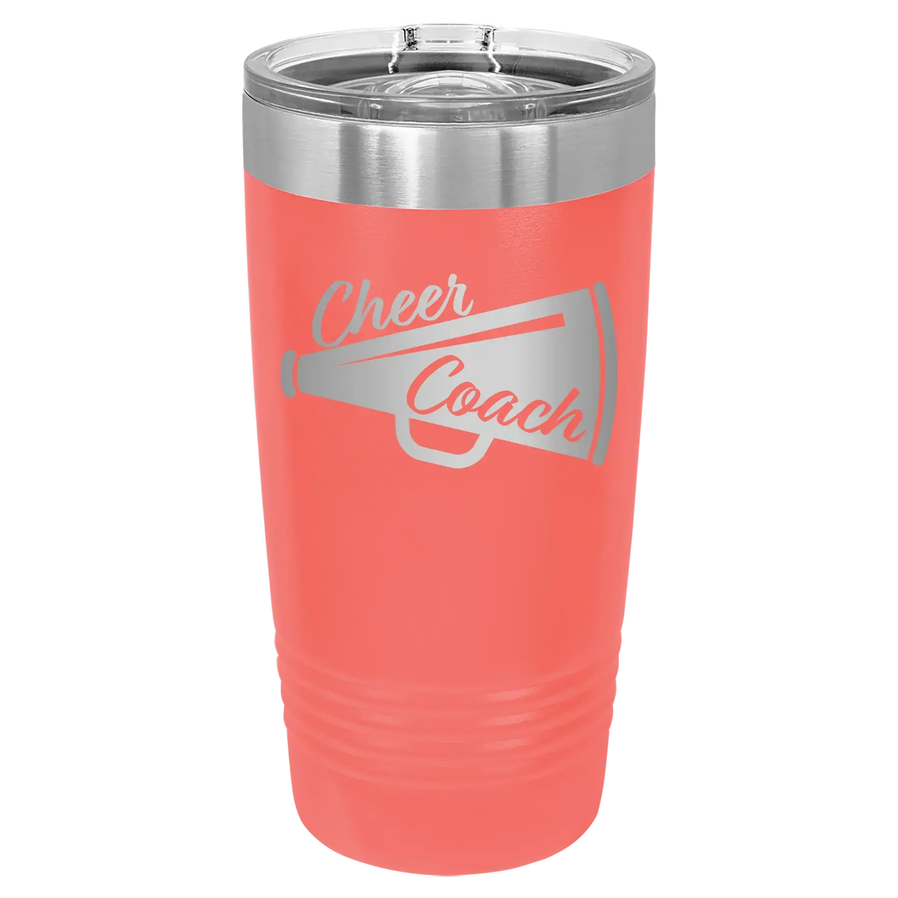 Cheer Coach 20 oz Tumbler | Coral