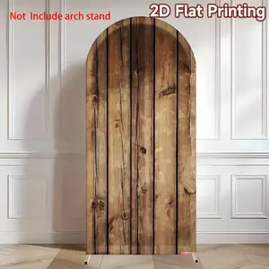 Wooden Arch Cover Photo Background Wooden Pattern Chiara Arch Cover Wedding Arch Covers for Wedding Birthday Baby Shower Backdrop Decor