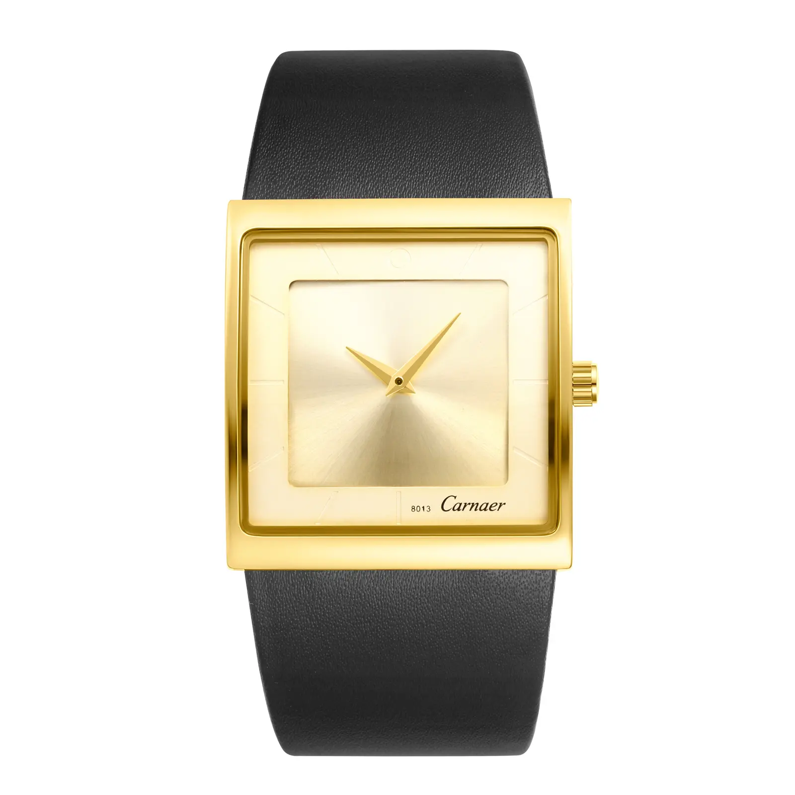 OIDEA Men's Minimal Aesthetic Wrist Watch, Square Face Analog Display, Japanese Quartz Movement, Genuine Leather Strap, 3ATM Water Resistant, Minimal Aesthetic Wrist Watches