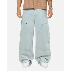 Carre Baggy Work Jeans Light Blue Wash