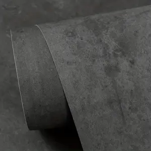 Thick Cement Texture Self-Adhesive Textured Wall Paper Roll, Industrial Style Pure Nordic Wallpaper, DIY Cabinet Decoration Film, Self Adhesive Waterproof