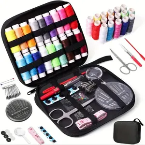 97-Piece Large Sewing Kit, Needle and Thread Set for Home Handicraft, Portable Sewing Supplies Box with Plastic & Fabric Case – For Women Men Travelers Home Gift