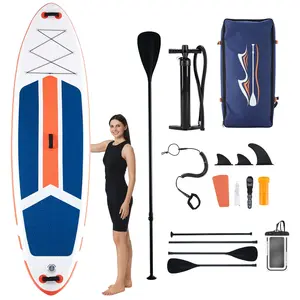 Gianna Inflatable Stand Up Paddle Board with Premium SUP Paddleboard Accessories,2-in-1 Paddle for Adults,Orange