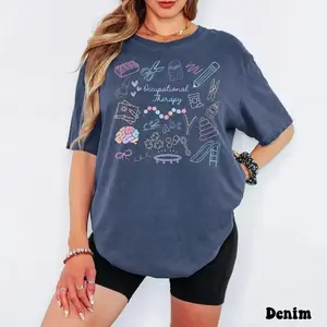 Comfort Colors Occupational Therapy T-Shirt, Retro OT TShirt, COTA T-Shirt, Cute Therapist Gift TShirt, Occupational Therapist Appreciation Tee