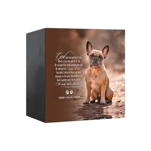 Pet Loss Gift Personalized Pet Cremation Urn for Dogs and Cats Pet Memorial Gift Shadow Box Urn Cute Sympathy Gift for Paw Lovers | God Saw You