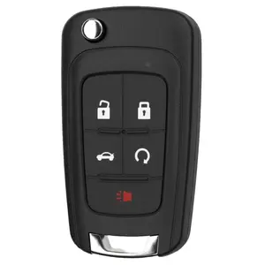 KEYS4LESS Replacement Flip Key Fob for Buick Verano 2012 2017 Fcc OHT01060512 Part Number 13504199 13574863 13504259 13504204