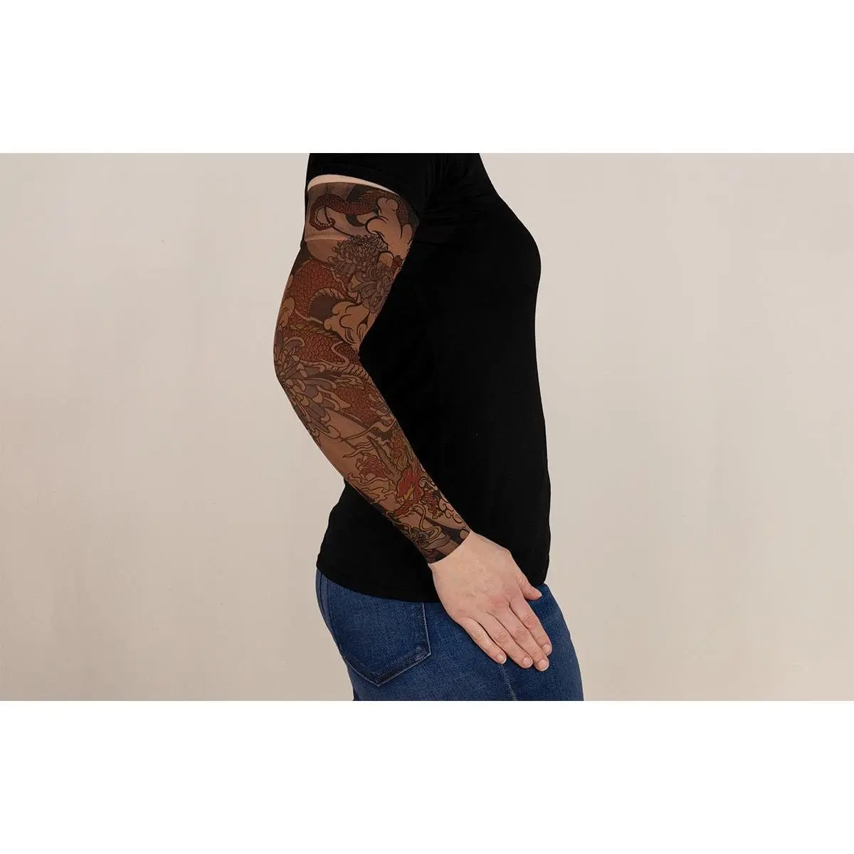 Dragon Lair Mocha Gradient Compression Arm Sleeve