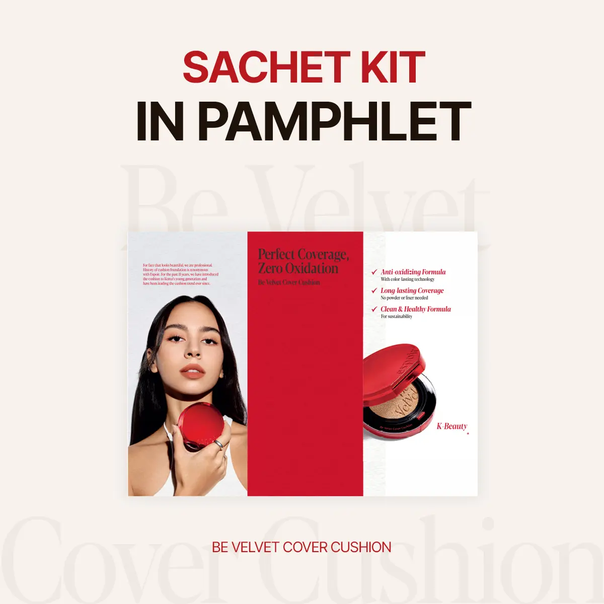 Espoir Official][Trial Kit] Be Velvet Cover Cushion Foundation 25
