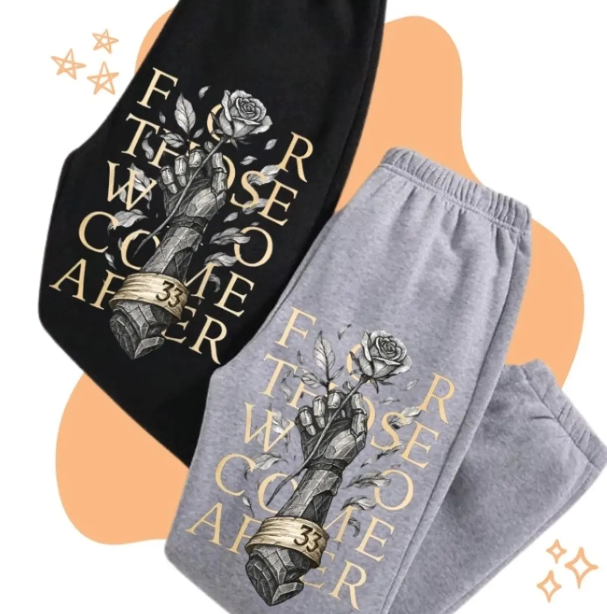 Expedition 33 Sweatpants "For Those Who Come After" Quote Gamer Sweatpants, Gustave Clair Obscur Fan Merch, Game Tribute Apparel 5CU