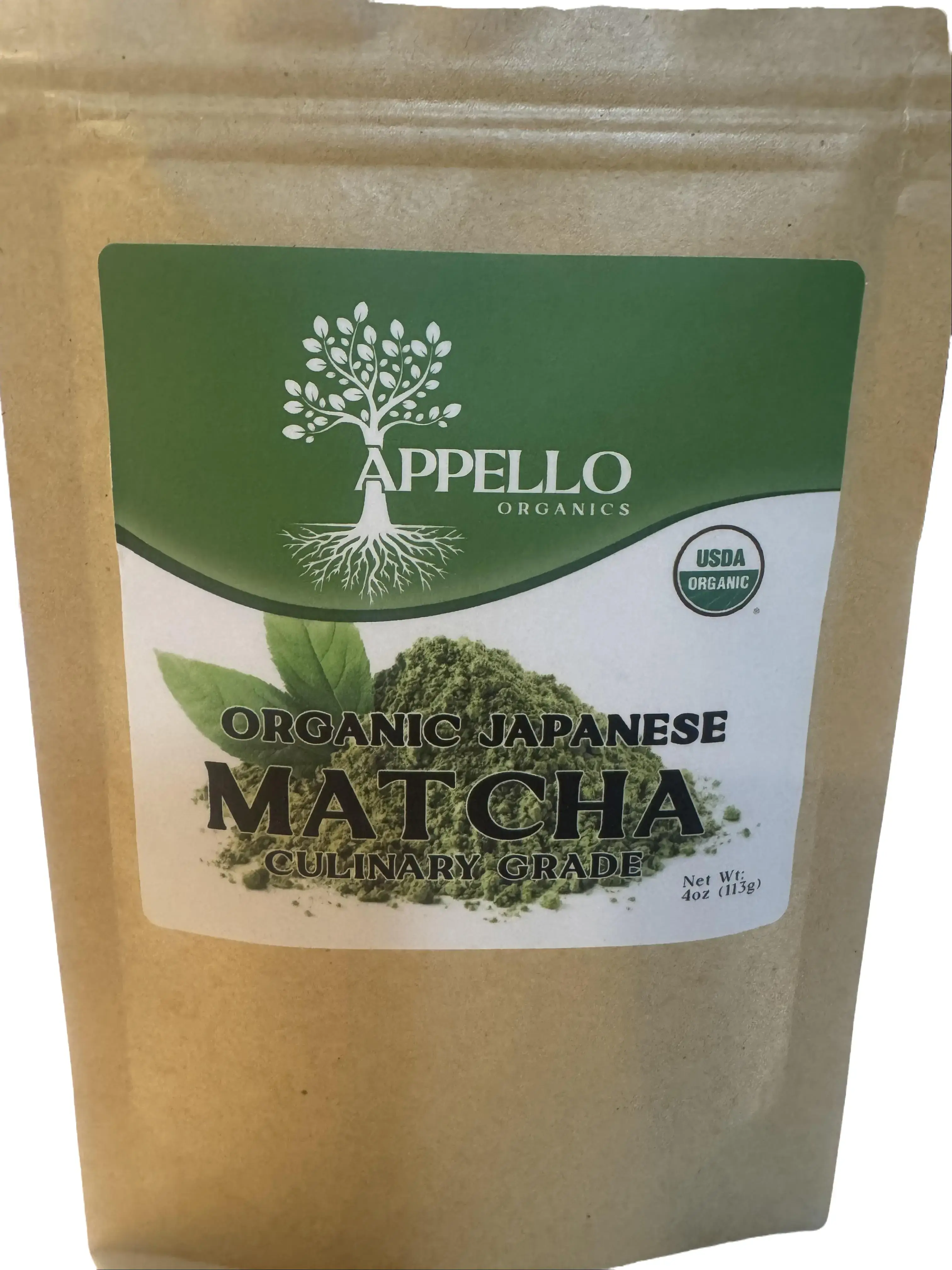 Appello organics japanese culinary grade organic matcha powder - 4 oz