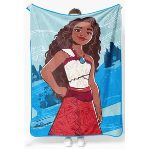 Jay Franco Disney Princess Moana Summer Breeze Plush Throw Blanket