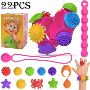 22pcs Sensory Stress Relief Toy Set, Unisex Jewelry Combos, Quiet School Fidgets, Perfect for Gifts & Festive Fillers