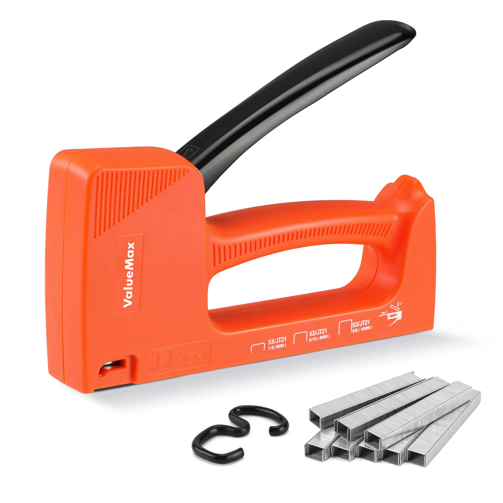 #fathersdaygift VALUEMAX Light-Duty Stapler Kit, Includes 1600 COUNTS 5/16'' Staples, Manual JT21 Staples, for Upholstery, Material Repair, Decoration, Furniture, DIY Use