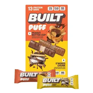 Built Protein Bars Variety Pack 13ct Low Sugar Snack Bars