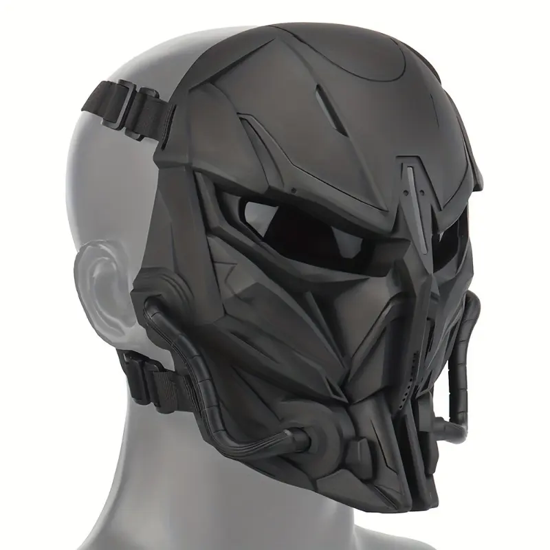 [Durable Full Face Mask for Airsoft] Breathable Tactical Full Face Mask for Airsoft, Paintball & CS Wargames - Durable Nylon with Impact-Resistant Design and Comfort Cushion Pad