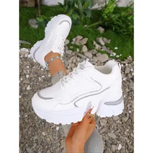 Women's Classic Sports Shoes with Insole Cushioning, Comfortable and Stylish Design, Perfect for Casual Wear, Durable and Trendy Footwear, Trendy Fashion Sneaker