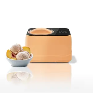 Whynter ICM-080-HP Compact Automatic Ice Cream Maker with Built-In Compressor, Stainless Steel Bowl, 0.8-Quart – Honey Peach