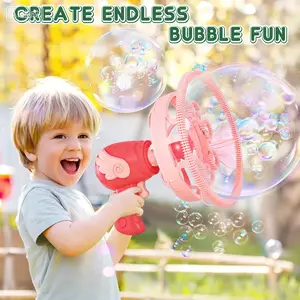 Automatic Angel Electric Bubble Machine, Large Bubbles with Small Ones Inside, Kids' Outdoor Toy, Valentine's Day Christmas Gift, Ages 3-12
