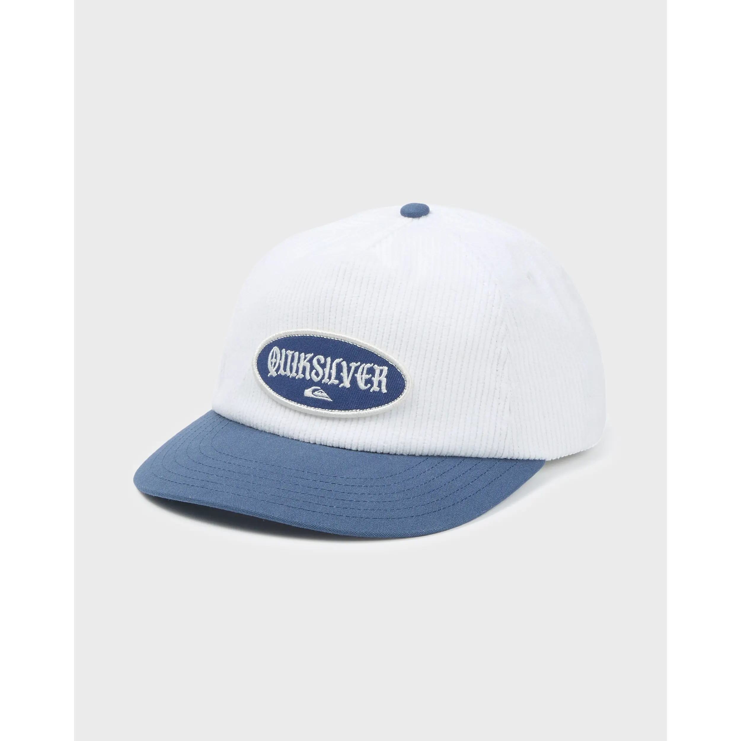 Quiksilver | Far Out 5-Panel Snapback Hat | Men's 100% Cotton Embroidered Logo Adjustable Strap | Everyday Wear & Casual Streetwear