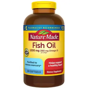 Nature Made Omega 3 Fish Oil 1200mg 300 softgels. Supplement Healthcare Healthy