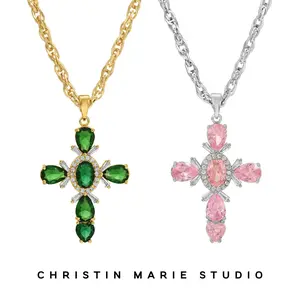 Chromatic Cross Necklace