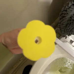 Snofrid Disposable Toilet Brush, Toilet Bowl Wand Holder Set with 24PCS Cleaner Refills, Bathroom Cleaning System for Sink Bathtub Drain Wash Basin Urinal，Wall-Mount Scrubbing Toilet Brush Bathroom Cleaning Kit