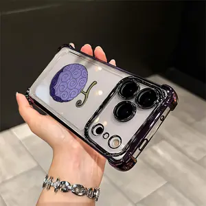 Devil Fruit Aesthetic Design Pattern Casing For iphone 17 16 15 14 13 12 Samsung 22 23 24 25 Plus Pro Max Ultra Flaunt Mobile Phone Case Soft Silicon TPU anti-drop Drop Protection Shockproof Protector Vintage unique Fashion Leather Smartphone