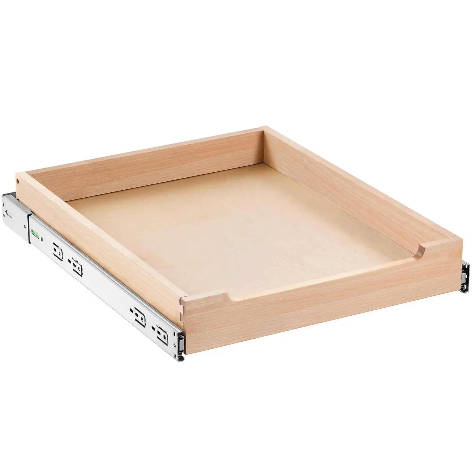 【Summerfinds】VEVOR Pull Out Cabinet Organizer 17"W x 21"D Cabinet DrawerSoft Close Slide out ShelfHeavy-Duty Sliding Wood DrawerBottom and Side Assembly Base Cabinet Organization for Kitchen Pantry Bathroom