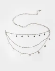 Dainty Star Chain Belt, Silver