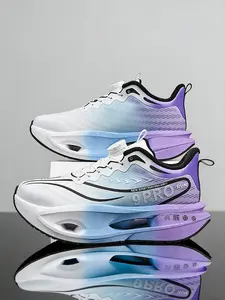 Women's Fleece-Lined Platform Sneakers, Rotating Buckle Easy-Care PU Upper Lightweight High-Elastic Casual Athletic Running Shoes for Daily Wear & Outdoor Activities