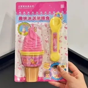 Simulation Food Japanese Early Education Toy Play House Style Role Play Feature Cone Pudding Feeding Toy Creative Decompression