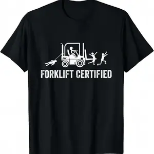 Forklift Certified Shirt, Funny Certified Forklift Operator T-Shirt Graphic tees