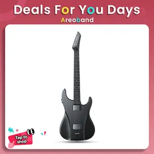AeroBand Smart Guitar with Silicone Strings, 1-Touch 12-Key Conversion, Bluetooth, 12 Sounds, USB MIDI Function, Suitable for Adults & Professionals, Fathersdaygift