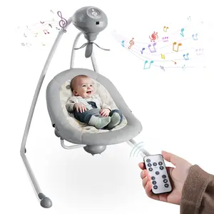 Portable baby swing chair and Bouncer, Multi-Direction Baby Bouncer Seat, Nature Sounds, Multiple Swing Speeds, 0-9 Months 6-20 lbs