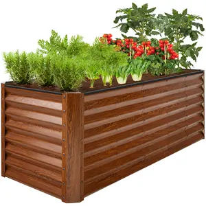 Best Choice Products 8x2x2ft Outdoor Metal Raised Garden Bed, Planter Box for Vegetables, Flowers, Herbs Best Choice Products 8x2x2ft Outdoor Metal Raised Garden Bed, Planter Box for Vegetables, Flowers, Herbs