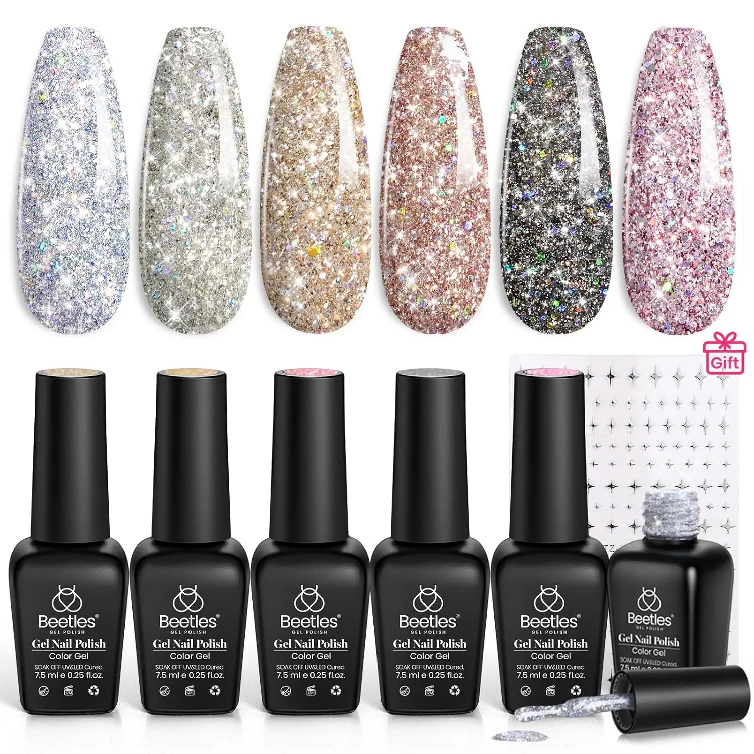 6 Colors Diamond Shine Gel Polish