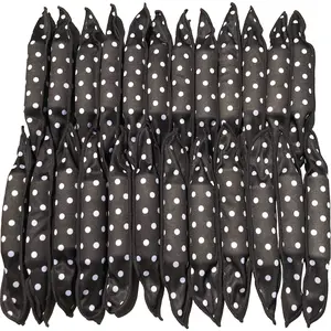 40 Pack Soft Curlers to Sleep In – Overnight Hair Rollers for Long Hair, Pillow Soft Sponge Rollers, Reusable Heatless Curling Kit for Women, Girls, Natural Curls