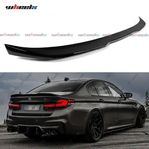 2017-2023 – BMW G30 5 Series & F90 M5 – WHEELX M Style Gloss Black Trunk Spoiler – Ducktail Upgrade | Fits 530i to M5