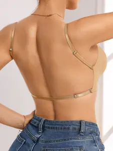 Women's Multiway Wireless Bra, Adjustable Strap Criss Cross Backless Bra, Breathable Comfortable Lingerie for All Seasons