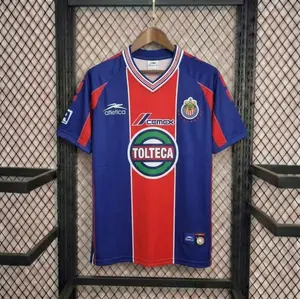 [Hot Jersey] - Chivas Guadalajara 2000-01 Third Soccer Jersey - Full Print Logo