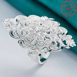 S925 Sterling Silver - Engraved Ring - Throwback Ethnic Style - Simple Fashion Accessory - Perfect for Everyday Wear - Perfect Charm Gift - Valentine's Day Gift