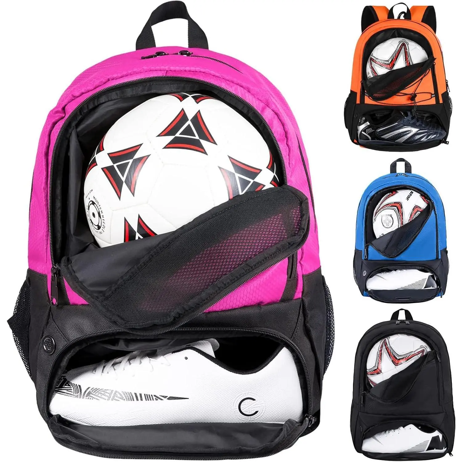 F-CPB01  Outdoors Soccer Bag-Backpack for Soccer,Backpack for Football & Volleyball & Handball,Sports Bag with Separate Cleat