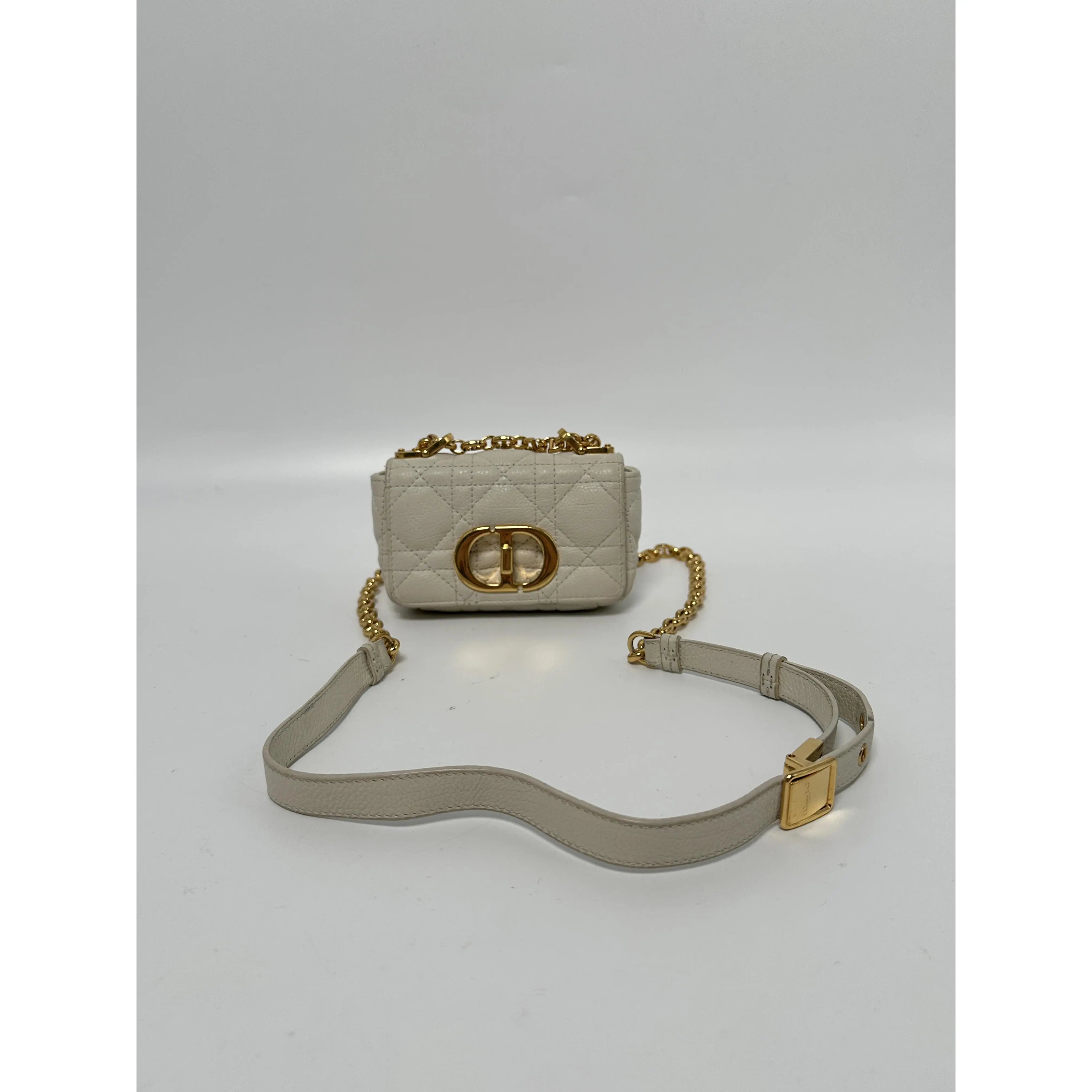 Pre-owned Dior leather Crossbody Bags Caro Nano Pouch Crossbody JA906DR