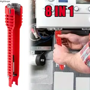 Home Repair Essentials - 8 in 1 Sink Wrench, Multifunctional Plumbing Tool for Faucet Pipe Install