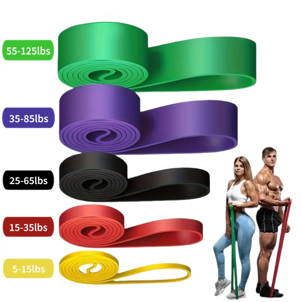 Resistance Band, Pull Up Assist Band - Workout Band, Eexercise Band, Long Resistance Band for Working Out, Fitness, Training, Physical Therapy for Men Women