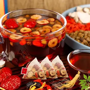 60bags Turmeric Kidney Tea Formula Ginseng Eight Treasures Tea,Ginseng Six Treasure Teas Bags,Wolfberry,Maca, Polygonatum,Mulberry,Red Dates,Yam (40bags) Beverage