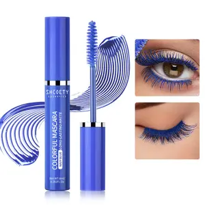 2-pack 'Dopamine' blue colored mascara, long-lasting hold, all-day smudge-proof and fade-proof, lengthening and curling, defined lashes, niche and high-end, Voluminous Lengthening Mascara