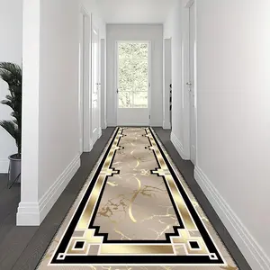 Geometric Pattern Floor Mat, 1 Count Non-slip Washable Floor Carpet, Decorative Area Rug Modern Runner Rug for Home Living Room Bedroom Hotel, Machine Washable Rug