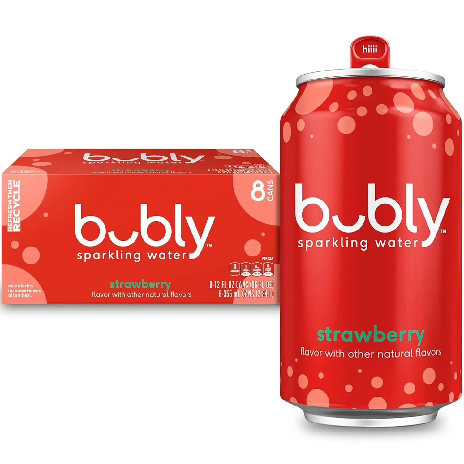 bubly Sparkling Water, Lime, 12 Fl Oz Cans (8 Pack)